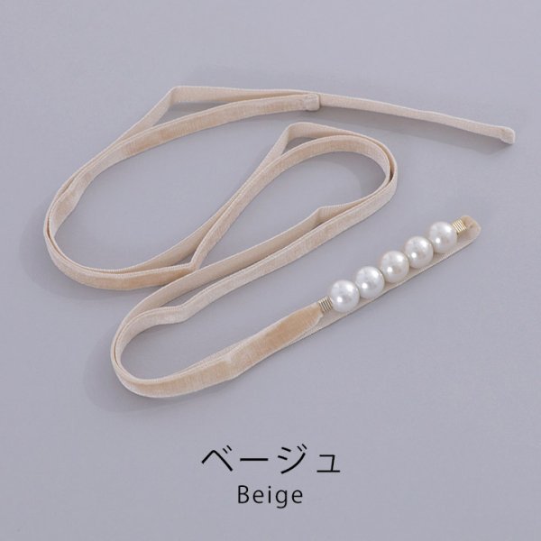 画像7: 【即日発送】【浴衣小物】ベロアパールモチーフ飾り紐 / 帯飾り / 飾り帯 [YMT] (7)