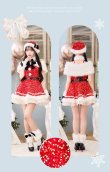 画像8: 【即日発送！】【クリスマスコスプレ9点セット】【Malymoon/マリームーン】スパークリージュエルリボンサンタ【SM-ML/2カラー】[OF03] (8)