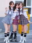 画像1: 【即日発送】オフショル女子高生/ミニスカJK《ハロウィンコスプレ8点セット》【Malymoon/マリームーン】[YMT] (1)