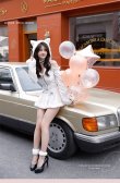画像2: 【即日発送】ロングスリーブキャットエンジェル【マリームーン】【ハロウィンコスプレ4点セット】【フリーサイズ/1カラー】[OF04] (2)