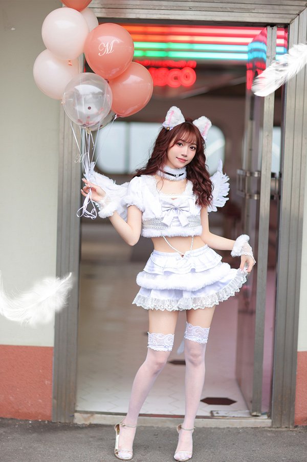 画像7: 【即日発送】猫耳天使【マリームーン】【ハロウィンコスプレ8点セット】【フリーサイズ/1カラー】[HC03] (7)