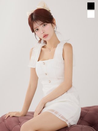 白 シースルードレス　Jewels Sサイズ ホワイト(白) ドレス一覧｜キャバドレスの通販なら JEWELS