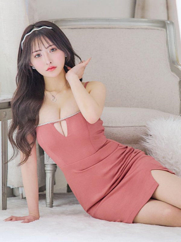 画像11: キャミソールビジュードレス/背中見せ/タイト/タック/ミニドレス/ キャバドレス【XS-Mサイズ/1カラー】[HC02] 【SB】dzj (11)