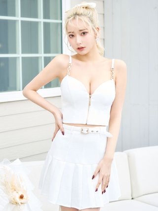 再入荷！ビジューフレアワンピースドレス/キャバドレス【XS-XL