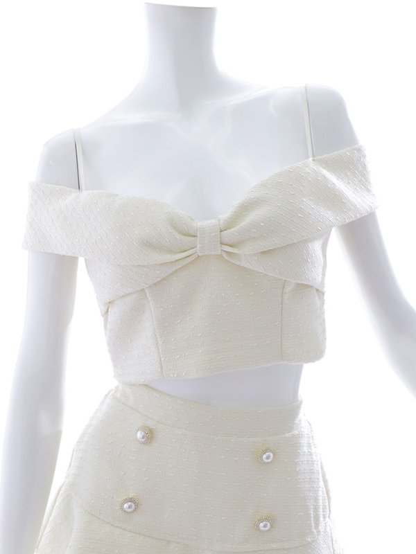 画像15: リボンオフショルマーメイドセットアップミニドレス/キャバドレス【XS-Lサイズ/1カラー】[HC02] 【SB】dzw (15)