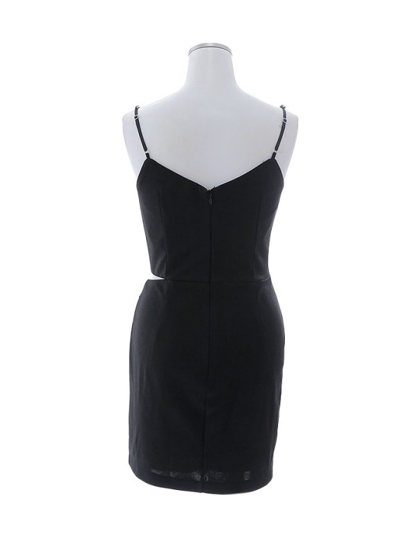 画像27: ウエストカットキャミソールドレス/チェーン/谷間見せ/背中見せ/透け感/ミニドレス/キャバドレス【XS-Lサイズ/3カラー】[HC02-X] 【SB】dzj (27)