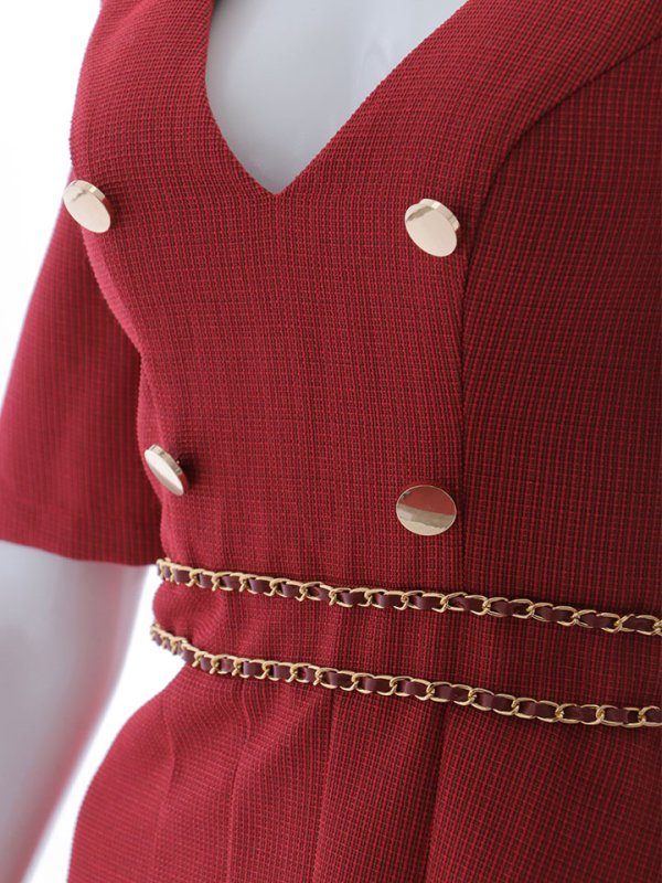 画像38: 新色登場！ツイードプリーツスカートミニドレス/キャバドレス【XS-XLサイズ/4カラー】[HC02] 【SB】dzws (38)