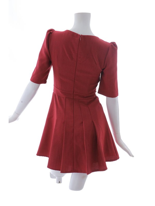 画像35: 新色登場！ツイードプリーツスカートミニドレス/キャバドレス【XS-XLサイズ/4カラー】[HC02] 【SB】dzws (35)