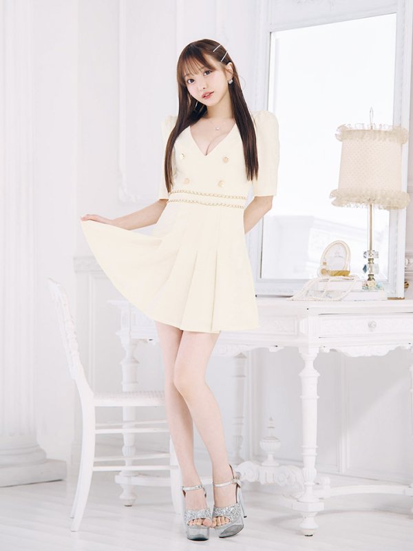 画像5: 新色登場！ツイードプリーツスカートミニドレス/キャバドレス【XS-XLサイズ/4カラー】[HC02] 【SB】dzws (5)