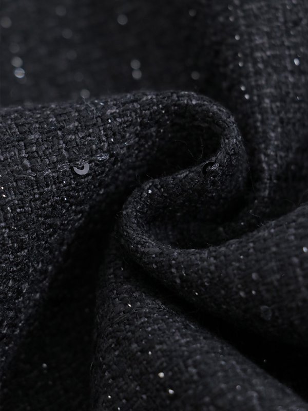 画像18: シアー長袖リボンツイードフレアワンピース/キャバドレス【XS-XLサイズ/1カラー】[OF01A] 【SB】dzco (18)