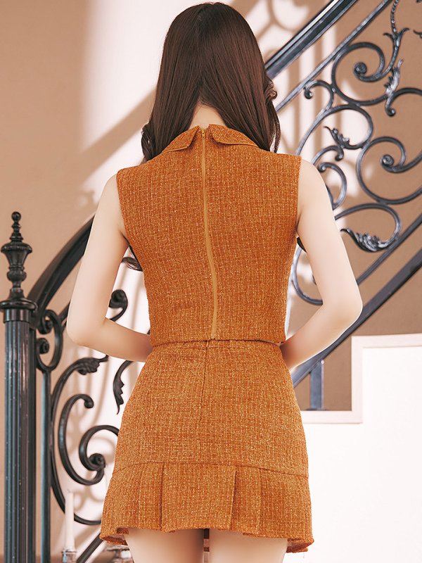 画像9: 【即日発送】【送料無料】マーメイドツイードパールボタンドレス/キャバドレス【XS-Lサイズ/4カラー】[OF01A]【SB】dzw (9)