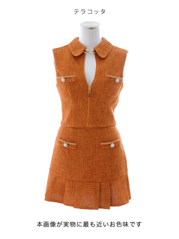 画像24: 【送料無料】マーメイドツイードパールボタンドレス/キャバドレス【XS-Lサイズ/4カラー】[OF01A]【SB】dzw【一部予約商品/11月上旬発送予定】 (24)