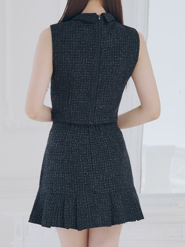 画像9: 【送料無料】マーメイドツイードパールボタンドレス/キャバドレス【XS-Lサイズ/4カラー】[OF01A]【SB】dzw【一部予約商品/11月上旬発送予定】 (9)