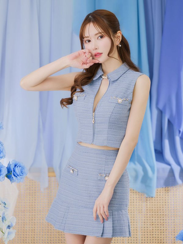 画像20: 【送料無料】マーメイドツイードパールボタンドレス/キャバドレス【XS-Lサイズ/4カラー】[OF01A]【SB】dzw【一部予約商品/11月上旬発送予定】 (20)