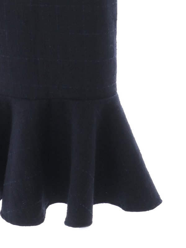 画像23: 【sifeel/シフィール】ツイードマーメイドドレス/Vネック/リボン/谷間見せ/背中隠し/ミディアムドレス/キャバドレス【S-Lサイズ/2カラー】[OF01A] 【SB】dzcv (23)