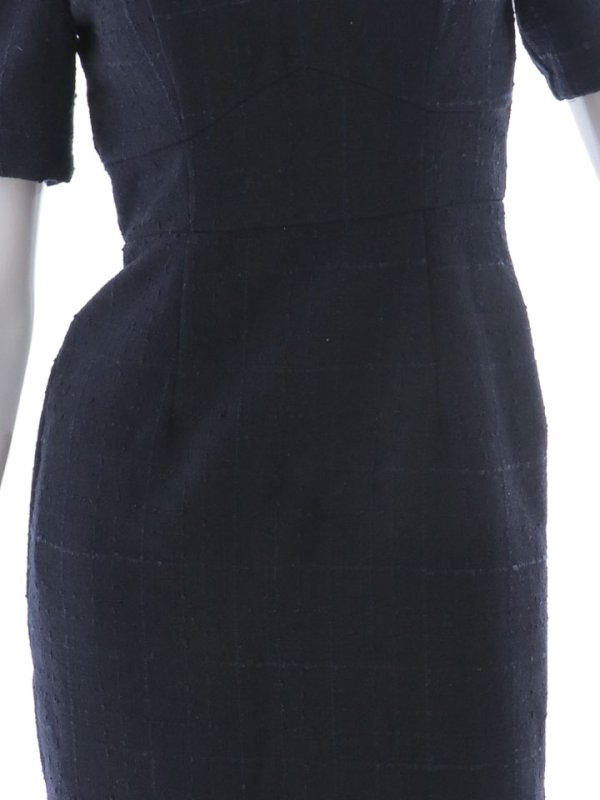 画像24: 【sifeel/シフィール】ツイードマーメイドドレス/Vネック/リボン/谷間見せ/背中隠し/ミディアムドレス/キャバドレス【S-Lサイズ/2カラー】[OF01A] 【SB】dzcv (24)