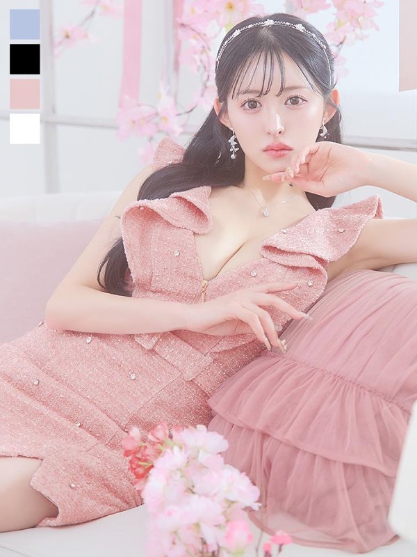 モデル：かるあ　身長：156cm　着用サイズ：Sサイズ