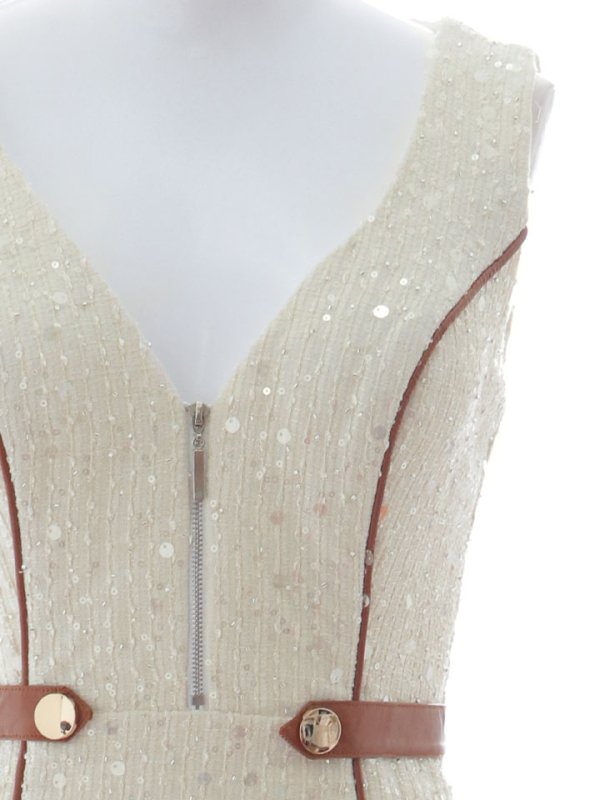 画像14: 【sifeel/シフィール】【送料無料！】ツイードスパンコールマーメイドワンピース/キャバドレス【S-Lサイズ/1カラー】[OF01A] 【SB】dzwv (14)