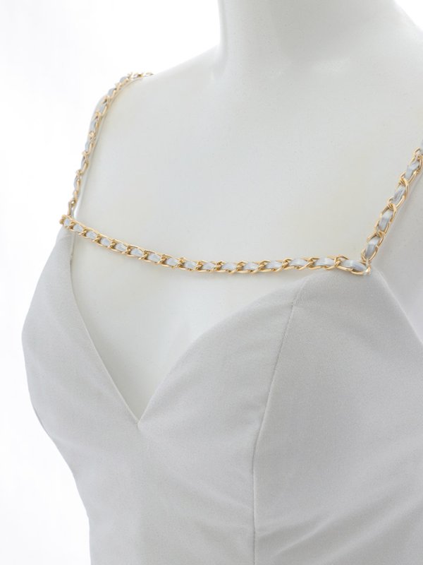 画像46: 送料無料！再入荷!グリッターラメキャミロングドレス/キャミ/チェーン/スリット/谷間見せ/ロングドレス/ キャバドレス【XS-XLサイズ/4カラー】[OF01A] 【SB】dzj【一部予約商品/11月上旬発送予定】 (46)