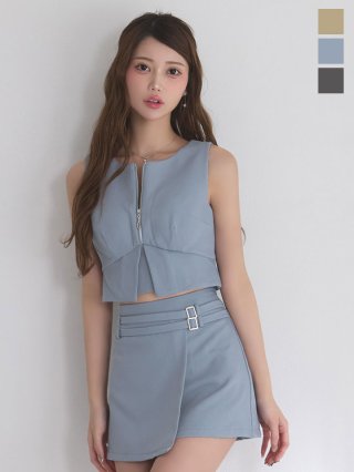 送料無料！再入荷!フラワーモチーフキャミセットアップミニドレス