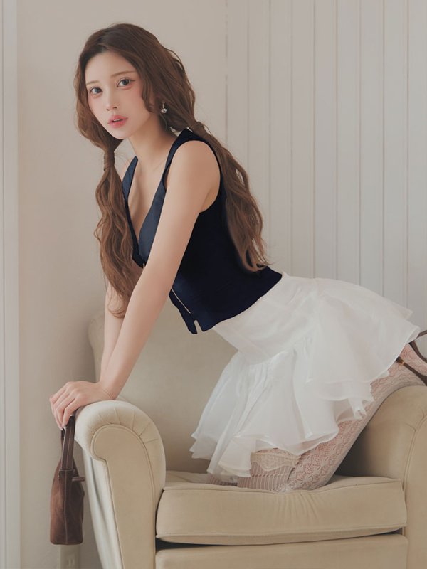 モデル：るりぴ　身長：165cm　着用サイズ：Sサイズ