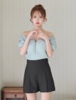 ブルー　モデル：ゆめ　身長：160cm　着用サイズ：Sサイズ