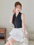 ネイビー　モデル：ゆめ　身長：160cm　着用サイズ：Sサイズ