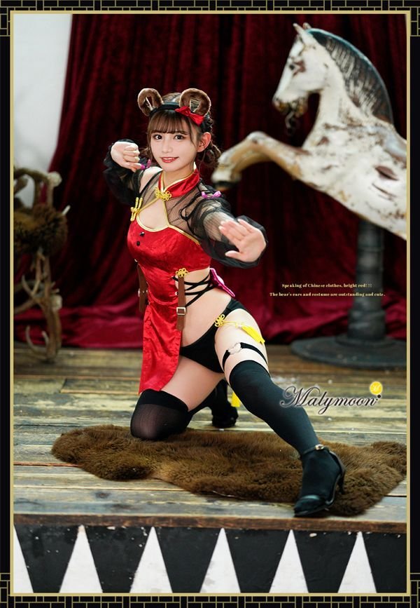 画像2: 【即日発送】チャイナベア《ハロウィンコスプレ5点セット》【Dreamy Doll/ドリーミードール】【フリーサイズ/1カラー】[HC02] (2)