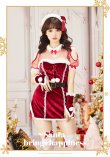 画像3: 【即日発送】【クリスマスコスプレ6点セット】【Malymoon/マリームーン】デコルテハートサンタ【フリーサイズ/1カラー】[YMT] (3)