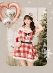 画像3: 【クリスマスコスプレ7点セット】【Malymoon/マリームーン】ホリデーチェックサンタ【フリーサイズ/1カラー】[OF03] (3)