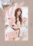 ピンク　モデル身長：161cm　着用サイズ：Fサイズ