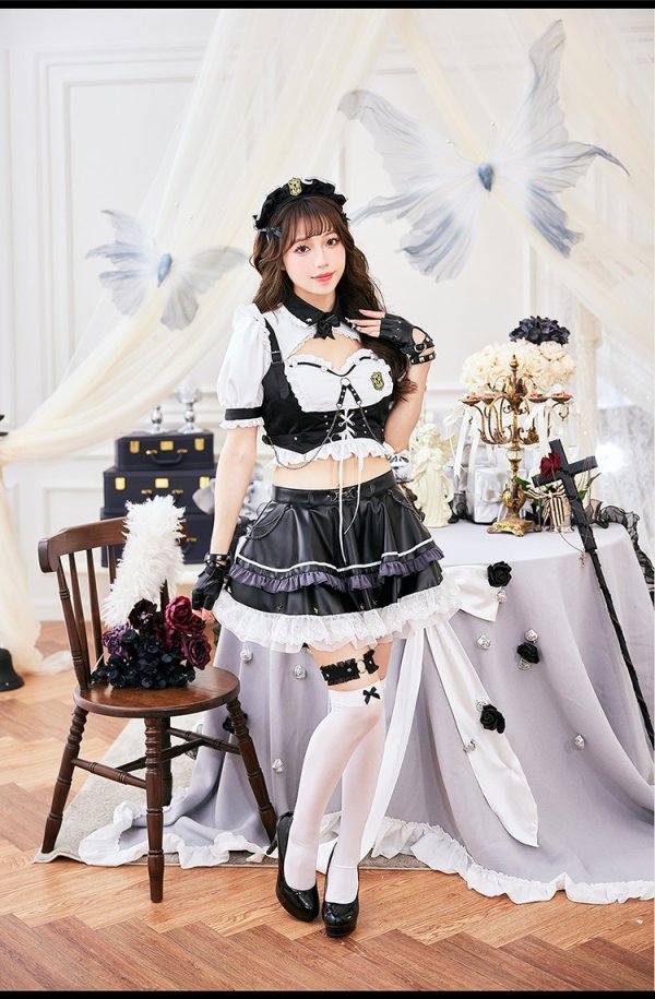 ブラック モデル身長:163cm 着用サイズ:Fサイズ