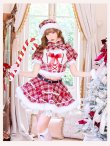 画像1: 【クリスマスコスプレ10点セット】【Malymoon/マリームーン】レディチェックリュバンサンタ【2サイズ/1カラー】【予約/12月上旬発送予定】[HC03] (1)