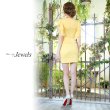 画像13: 値下げ！【XS-XXLサイズ/9カラー】きらめきビジュー＆パールの贅沢な輝き♪ 華の総レースで上品なオーラを放ちます☆フロントレースサテンミニパーティードレス[OF03]【SB】 (13)