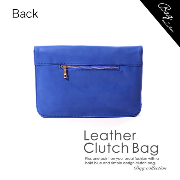 画像3: フェイクレザークラッチバッグ[OF03] (3)