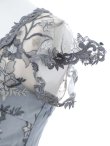画像12: フラワー刺繍胸元シアーレースドレス/透け/谷間見せ/フリル/ベルト/キャバドレス/ミニドレス【XS-XLサイズ/1カラー】[OF03-U] 【YN】 (12)