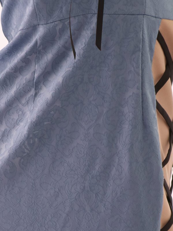 画像15: サイドシアーレイヤードドレス/シアー/谷間見せ/タイト/キャバドレス/ミニドレス【S-Lサイズ/2カラー】[OF03-U]【YN】dzj (15)