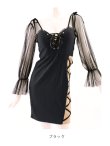 画像11: サイドシアーレイヤードドレス/シアー/谷間見せ/タイト/キャバドレス/ミニドレス【S-Lサイズ/2カラー】[OF03-U]【YN】dzj (11)