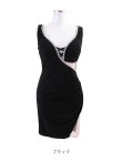 画像13: NEWカラー登場!ビジューラインシアーカットドレス/透け/スピンドル/谷間見せ/ミニドレス/キャバドレス【S-Mサイズ/3カラー】[OF03-X] 【YN】 (13)