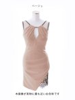 画像17: SALE!ビジュー/スリットレース/タイト/谷間見せ/透け/背中見せ/ノースリーブ/ミニドレス/ キャバドレス【S-Mサイズ/7カラー】[OF03-X] 【YN】dzw (17)
