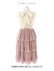 画像21: SALE!再入荷！バイカラーティアードワンピースドレス/レース/リボン/プリーツ/フレアー/ワンピース/ベルト/無地/胸元隠し/背中隠し/ミディアム丈/キャバドレス/パッド無し/【M-XLサイズ/1カラー】[OF03-X] 【YN】dz (21)