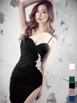 画像7: SALE!再入荷！ワンカラーシアースリットビジュータイトキャミドレス/キャバドレス【S-Mサイズ/9カラー】[OF03-X] 【YN】dzw (7)