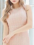 画像12: SALE!ノースリーブツイードドレス/スリット/胸元隠し/背中隠し/ミニドレス/キャバドレス/ワンピース【S-Lサイズ/9カラー】[OF03] 【YN】 (12)