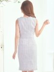 画像12: SALE!ノースリーブツイードドレス/スリット/胸元隠し/背中隠し/ミニドレス/キャバドレス/ワンピース【S-Lサイズ/9カラー】[OF03] 【YN】 (12)