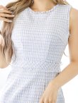 画像13: SALE!ノースリーブツイードドレス/スリット/胸元隠し/背中隠し/ミニドレス/キャバドレス/ワンピース【S-Lサイズ/9カラー】[OF03] 【YN】 (13)