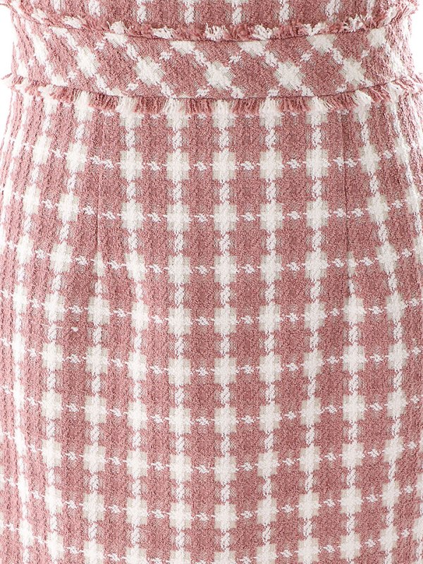 画像19: SALE!ツイードノースリーブワンピースドレス/チェック柄/ツイード/ノースリーブ/胸元隠し/背中隠し/ミディアム丈/タイト/キャバドレス/ミディアムドレス【S-Lサイズ/3カラー】[OF03] 【YN】dz (19)