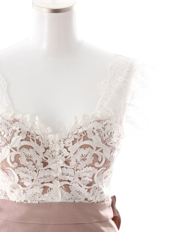 画像21: SALE!花柄刺繍レースバックリボンドレス/レース/刺繍/バックリボン/透け/谷間見せ/タイト/ミニドレス/キャバドレス【S-Lサイズ/2カラー】[OF03-U] 【YN】dzw (21)