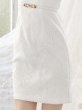 画像6: 【ミニ丈】 ホワイト刺繍ノースリーブドレス/チュール/ノースリーブ/ベルト/胸元隠し/背中隠し/タイト/キャバドレス/ワンピース/ミニドレス 【S-Lサイズ/2タイプ】[OF08-X] 【YN】dzc (6)
