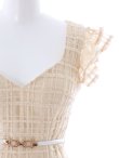 画像17: 【sifeel/シフィール】チェック柄レース/フリル/ベルト付/背中隠し/ワンピース/マーメイドスカート/キャバドレス/ミディアムドレス【S-XLサイズ/2カラー】[OF03-X] 【YN】 (17)