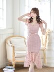 画像10: 【sifeel/シフィール】チェック柄レース/フリル/ベルト付/背中隠し/ワンピース/マーメイドスカート/キャバドレス/ミディアムドレス【S-XLサイズ/2カラー】[OF03-X] 【YN】 (10)